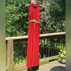 S M DRESS MAXI gorgeous VINTAGE WOMENS
